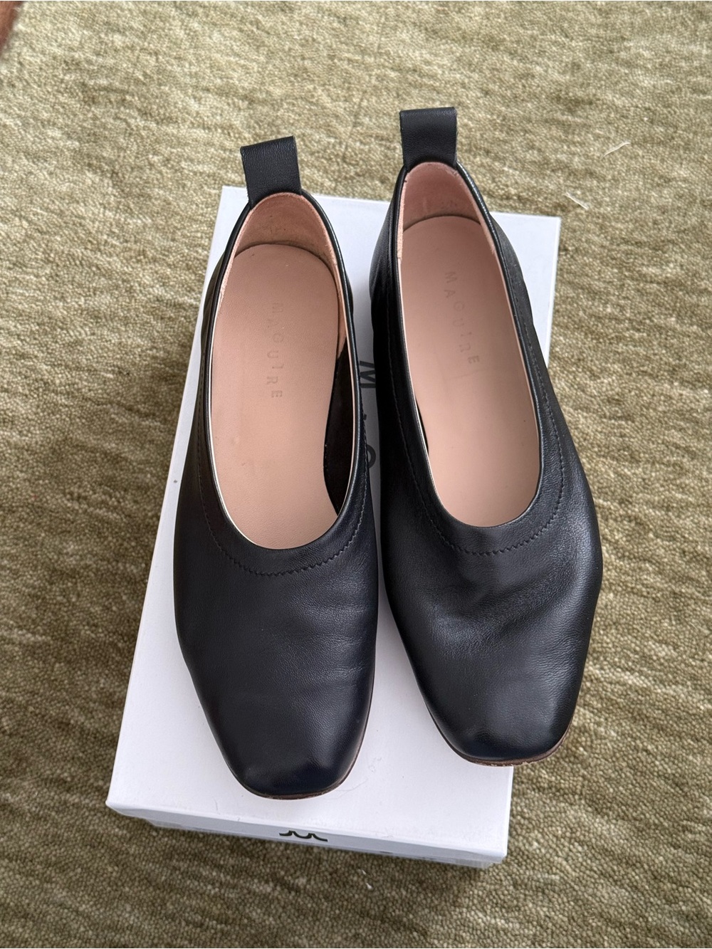 Maguire Velada Black Leather Ballet Flats - Picture 2 of 6